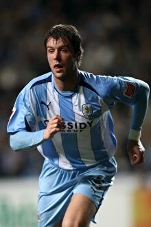 Images Dated 24th February 2009: FA Cup Fifth Round Replay: Elliott Ward's Determined Performance for Coventry City Against