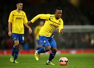 FA Cup : Round 4 : Arsenal v Coventry City : Emirates Stadium : 24-01-2014 Collection: FA Cup Fourth Round Showdown: Franck Moussa vs. Arsenal at Emirates Stadium (January 24, 2014)