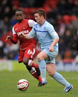 Leyton Orient v Coventry City : Brisbane Road : 27-10-2012 Collection: Fleck vs. Odubajo: A Battle of Wills in Coventry City's Npower League One Clash with Leyton Orient
