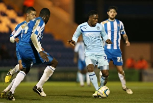 Images Dated 2012 November: Franck Moussa in Action: Coventry City vs Colchester United