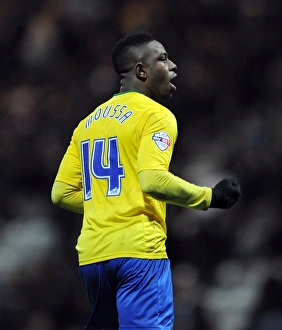 Images Dated 2014 January: Franck Moussa Scores Coventry City's Equalizer Against Preston North End in Sky Bet League One