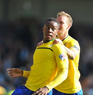 Images Dated 2013 September: Franck Moussa Scores Coventry City's Second Goal vs Port Vale in Sky Bet League One (September 2013)