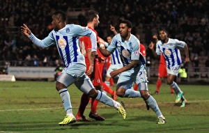 Sky Bet League One : Coventry City V Crawley Town : Sixfields Stadium : 12-01-2014 Prints: Franck Moussa Scores His Second: Coventry City's Victory Over Crawley Town in Sky Bet League One (January 12)