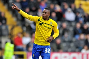 Images Dated 2013 April: Franck Moussa's Thrilling Goal: Coventry City's Victory Celebration vs