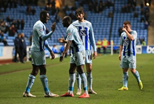 Images Dated 2015 March: Frank Nouble Scores First Goal for Coventry City Against Bradford in Sky Bet League One