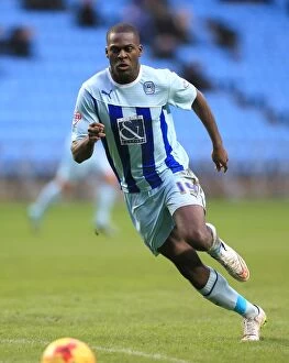 Images Dated 31st January 2015: Frank Nouble's Dominant Performance: Coventry City vs Rochdale in Sky Bet League One