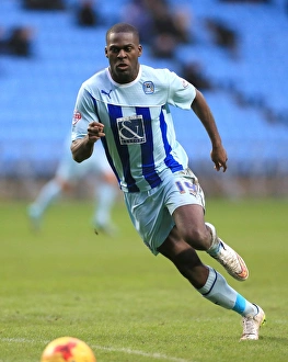 Images Dated 2015 January: Frank Nouble's Dominant Performance: Coventry City vs Rochdale in Sky Bet League One