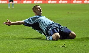 12-12-2009 v Peterborough United Collection: Freddie Eastwood's Hat-Trick Heroics: Coventry City's Victory Over Peterborough United in Coca-Cola