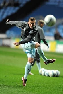 Images Dated 14th February 2012: Freddy Eastwood Scores the Game-Winning Goal Against Leeds United at Ricoh Arena (14-02-2012)
