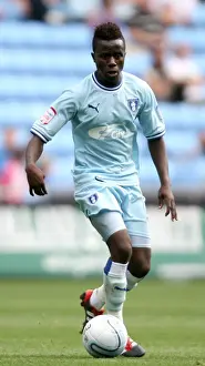Trending: Gael Bigirimana in Action for Coventry City against Watford in Championship Match at Ricoh Arena (20-08-2011)