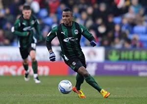 Images Dated 11th February 2012: Game-Winning Glory: Alex Nimely's Striking Goal for Coventry City at Madejski Stadium