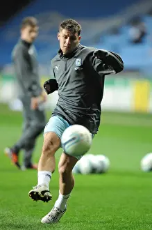 14-02-2012 V Leeds United, Ricoh Arena Prints: Gary Deegan Faces Off Against Leeds United in Coventry City's Npower Championship Match (14-02-2012)