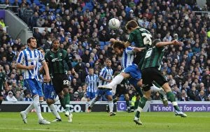 26-11-2011 v Brighton and Hove Albion, AMEX Stadium Collection: Gary Gardner Scores First Goal for Coventry City at AMEX Stadium Against Brighton & Hove Albion