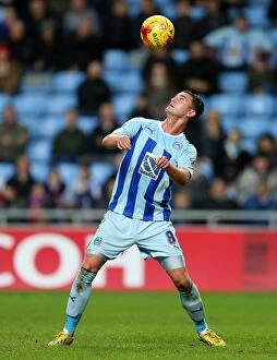 Images Dated 12th November 2014: Gary Madine Leads Coventry City in Johnstones Paint Quarterfinal Against Plymouth Argyle at Ricoh