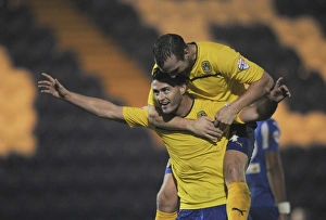 Images Dated 2014 November: Gary Madine's Thrilling Goal Celebration: Coventry City vs Colchester United (Sky Bet League One)