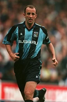 Images Dated 28th September 1997: Gary McAllister Leads Coventry City in FA Carling Prematch Showdown against Blackburn Rovers