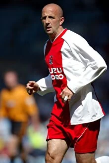 Images Dated 2nd August 2005: Gary McAllister Leads Coventry City Against Wolverhampton in Pre-Season Friendly at Highfield Road