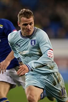 Images Dated 21st March 2012: Gary McSheffrey in Action for Coventry City against Cardiff City (21-03-2012)