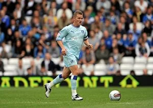 Images Dated 13th August 2011: Gary McSheffrey of Coventry City Faces Off Against Birmingham City in Npower Football League