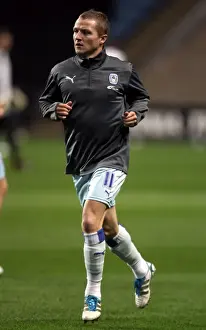 Gary McSheffrey in Focus: Warming Up Ahead of Coventry City vs. Cardiff City (Npower Championship, 22-11-2011, Ricoh Arena)