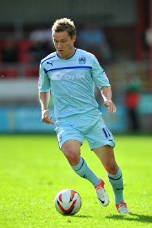 Images Dated 2012 September: Gary McSheffrey Leads Coventry City in Npower League One Clash Against Crewe Alexandra at Gresty Road (01-09-2012)