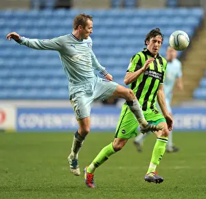 Images Dated 2011 December: Gary McSheffrey Outpowers Will Buckley: Coventry City vs Brighton & Hove Albion (Npower Championship)