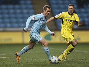 Images Dated 16th January 2013: Gary McSheffrey vs. Danny Holmes: Clash at the Ricoh Arena - Coventry City vs
