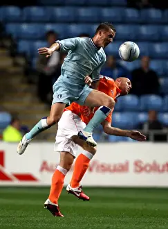 Images Dated 27th September 2011: Gary McSheffrey vs. Stephen Crainey: Battle for Possession in Coventry City vs