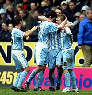 08-04-2006 v Wolverhampton Wanderers Collection: Gary McSheffrey's Equalizer: Coventry City at Molineux Stadium in Championship Clash vs