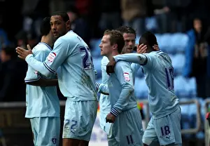 Images Dated 2012 January: Gary McSheffrey's Euphoric Moment: First Goal Against Middlesbrough for Coventry City (21-01-2012)