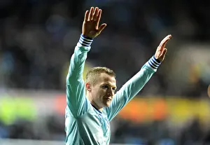 14-02-2012 V Leeds United, Ricoh Arena Prints: Gary McSheffrey's Euphoric Moment: Opening Goal vs