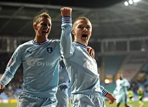 14-02-2012 V Leeds United, Ricoh Arena Prints: Gary McSheffrey's Thrilling Goal Celebration: Coventry City vs Leeds United (Npower Championship)