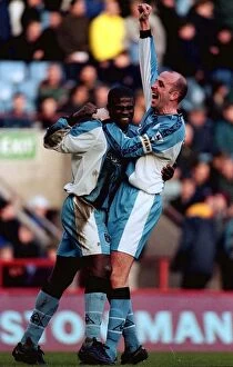 Images Dated 27th February 1999: George Boateng's Double: Coventry City's Historic FA Carling Premiership Victory over Aston Villa