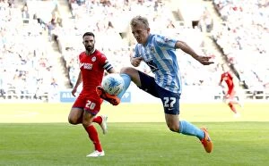 Images Dated 8th August 2015: George Thomas in Action: Coventry City vs. Wigan Athletic, Sky Bet League One, Ricoh Arena