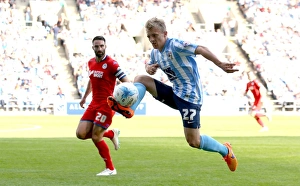 Football Full Length Fulllength Prints: George Thomas in Action: Coventry City vs. Wigan Athletic, Sky Bet League One, Ricoh Arena