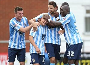Images Dated 10th October 2015: George Thomas's Fortunate Own Goal Gives Coventry City Victory Over Fleetwood Town