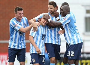 Images Dated 2015 October: George Thomas's Fortunate Own Goal Gives Coventry City Victory Over Fleetwood Town (Sky Bet League One)