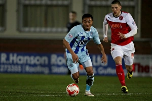 Images Dated 2015 March: Grant Ward's Thrilling Performance: Coventry City vs Fleetwood Town
