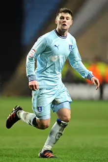 14-02-2012 V Leeds United, Ricoh Arena Prints: Heart of Passion: Oliver Norwood's Determined Performance for Coventry City Against Leeds United