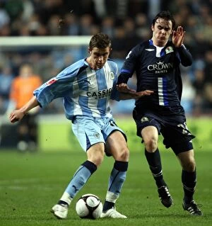 Images Dated 24th February 2009: Henderson vs. Treacy: Fifth Round Replay Clash at Coventry City's Ricoh Arena - FA Cup Match