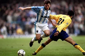 Images Dated 2001: Intense Battle: Thompson vs. Tal - Coventry City vs