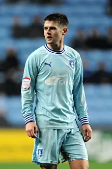 14-02-2012 V Leeds United, Ricoh Arena Prints: Intense Moment: Oliver Norwood Focuses Against Leeds United
