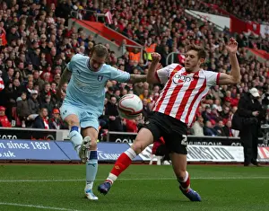 28-04-2012 V Southampton, St. Mary's Prints: Intense Rivalry: Baker vs. Lallana - Coventry City vs
