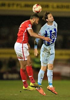 Images Dated 3rd March 2015: Intense Rivalry: Barnsley vs. Coventry City - A Football Battle in Sky Bet League One