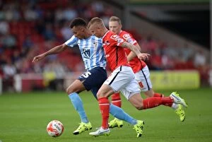 Images Dated 22nd August 2015: Intense Rivalry: Demetriou vs Murphy Clash - Sky Bet League One: Walsall vs Coventry City