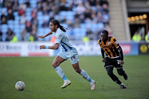 Intense Rivalry: Dominic Samuel vs Mark Marshall's Fierce Tackle in Coventry City vs Port Vale