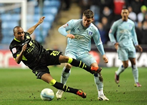 14-02-2012 V Leeds United, Ricoh Arena Prints: Intense Rivalry: Fabian Delph vs