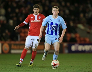 Sky Bet League One - Barnsley V Coventry City - Oakwell Prints: Intense Rivalry: George Waring vs Matthew Pennington's Battle for Supremacy in Sky Bet League One