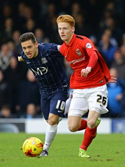 Intense Rivalry: Haynes vs Payne in Coventry City's Sky Bet League One Clash at Roots Hall
