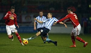 Images Dated 2nd January 2016: Intense Rivalry: Joe Cole vs Adam King & Oliver Turton - Coventry City vs Crewe Alexandra Clash